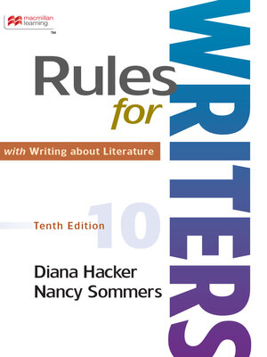 cover image of Rules for Writers with Writing about Literature